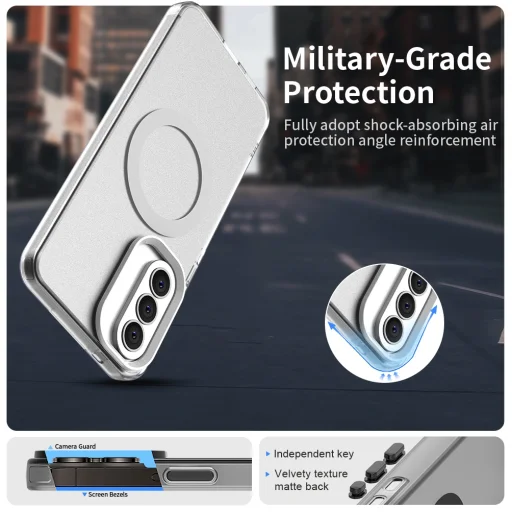 Samsung Galaxy A57 5G biele Techsuit CandyCase MagSafe puzdro - 4