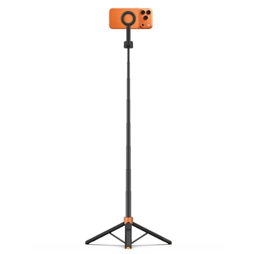 Tech-protect L10s Magsafe Bluetooth Selfie Stick Tripod Black/orange - 2