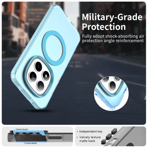 Xiaomi Redmi Note 15 Pro 5G Modré Techsuit CandyCase MagSafe puzdro - 5