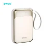 BWOO 10000 mAh 20W Power Bank USB-C kábellel és kijelzővel rosegold thumbnail