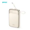 BWOO 10000 mAh 20W Power Bank USB-C kábellel és kijelzővel rosegold thumbnail