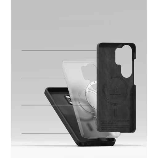 Samsung Galaxy S26 Ultra Ringke Silikónové Magnetické MagSafe čierne puzdro - 6