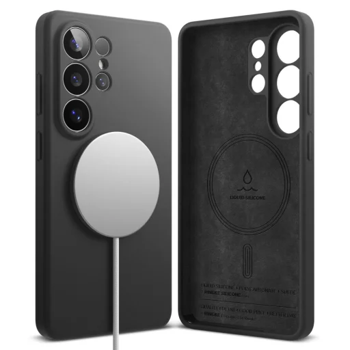 Samsung Galaxy S26 Ultra Ringke Silikónové Magnetické MagSafe čierne puzdro - 2
