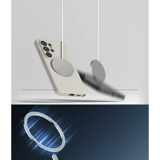Samsung Galaxy S26 Ultra Ringke Silikónový Magnetický Magsafe obal Béžový - 7