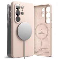 Samsung Galaxy S26 Ultra Ringke Silikónové Magnetické Magsafe puzdro Ružový piesok