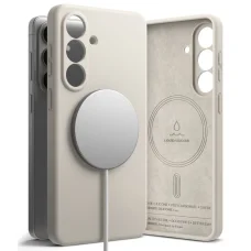 Samsung Galaxy S26 Plus Ringke Silikónové Magnetické Magsafe puzdro Kamenné / Béžové