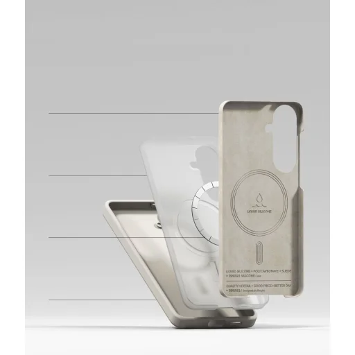 Samsung Galaxy S26 Plus Ringke Silikónové Magnetické Magsafe puzdro Kamenné / Béžové - 6