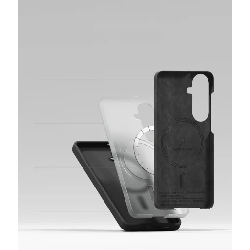 Samsung Galaxy S26 Ringke Silikónové Magnetické Magsafe Puzdro čierne - 6