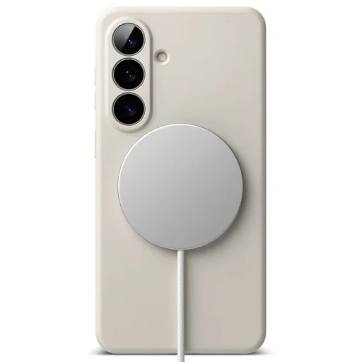 Samsung Galaxy S26 Ringke Silikónové Magnetické Magsafe puzdro Béžové - 4