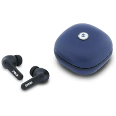 BMW kožené kovové logo ENC modré Bluetooth TWS slúchadlá