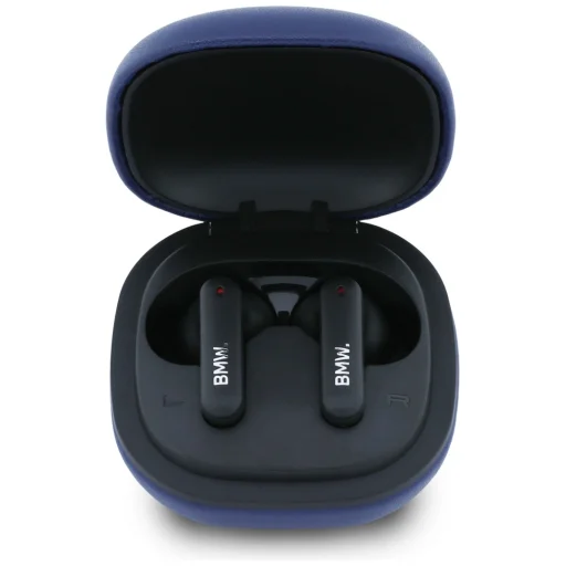 BMW bőr fém logó ENC kék Bluetooth TWS fülhallgató - 3