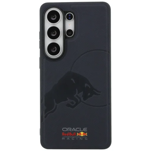 Samsung Galaxy S26 Ultra Red Bull MagSafe puzdro so sieťovaným a vtlačeným motívom býka, granátovo červené - 3