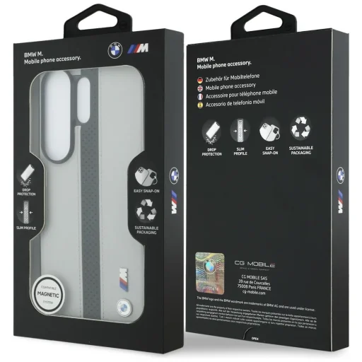 Samsung Galaxy S26 Ultra tok BMW Perforated Stripe Logo MagSafe, szürke - 8