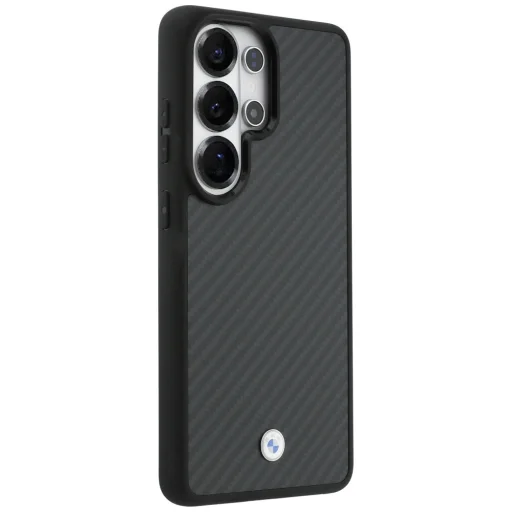 Samsung Galaxy S26 Ultra čierne magnetické karbónové puzdro s logom BMW - 4