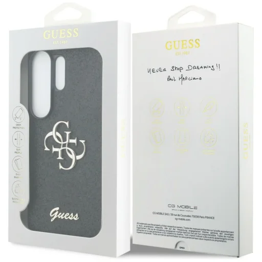 Samsung Galaxy S26 Ultra puzdro Guess Fix Glitter Big 4G Metal Logo čierne - 8