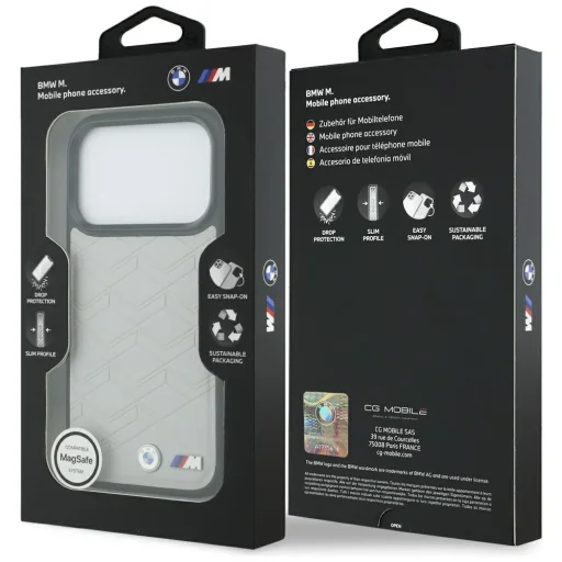 iPhone 17 Pro logo BMW tvaru M MagSafe sivé puzdro - 8
