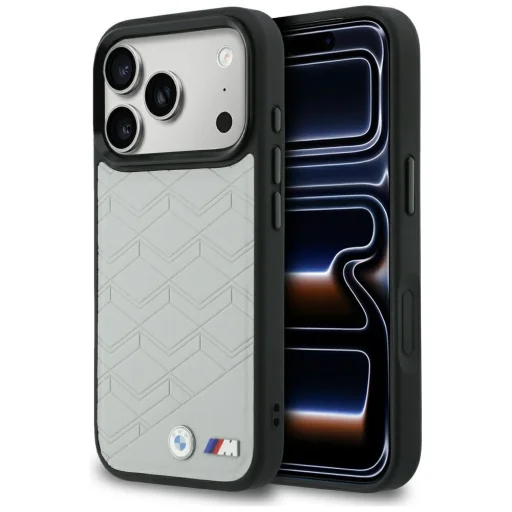 iPhone 17 Pro logo BMW tvaru M MagSafe sivé puzdro - 1