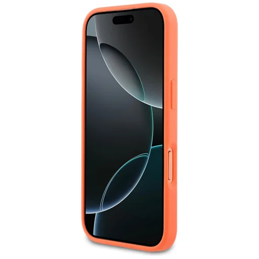 iPhone 17 Pro Lacoste Petit Pique Lakované logo MagSafe puzdro oranžové - 5