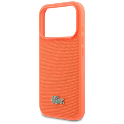 iPhone 17 Pro Lacoste Petit Pique Lakované logo MagSafe puzdro oranžové - 6