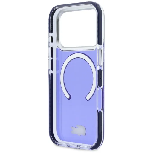 iPhone 17 Pro Lacoste Nárazuvzdorné Priehľadné Matné MagSafe puzdro námornícka modrá - 7