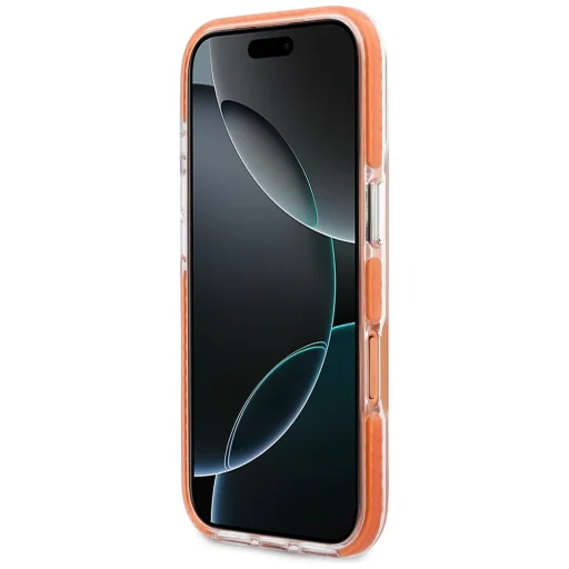 iPhone 17 Pro Lacoste nárazuvzdorný priehľadný matný oranžový MagSafe kryt - 5