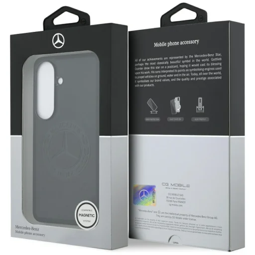 Samsung Galaxy S26 puzdro Mercedes Vintage Logo MagSafe čierne puzdro - 8