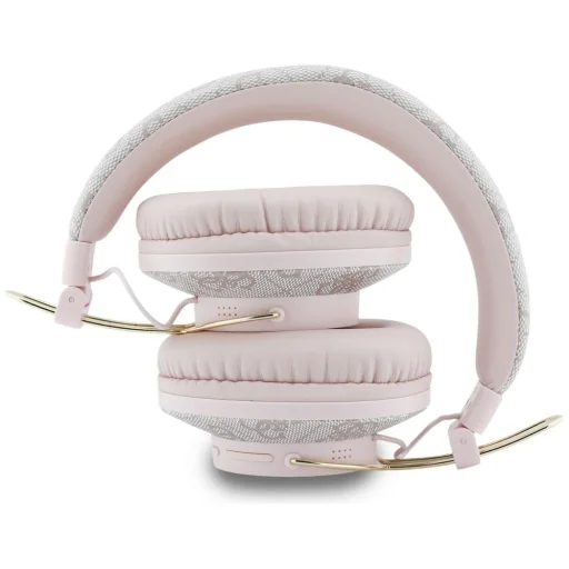 Bluetooth ENC Slúchadlá Guess Trojuholníkové logo ružové - 4