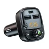 Blavec FM Transmitter Flash TR-06 MP3, Bluetooth - 2xUSB + Type C - PD 30W (TFMFTR06-B) fekete thumbnail