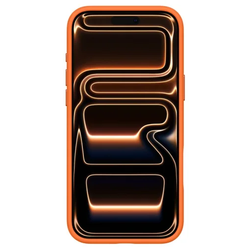 iPhone 17 Pro Max Spigen Silicone Fit MagSafe puzdro Kozmická Oranžová - 4