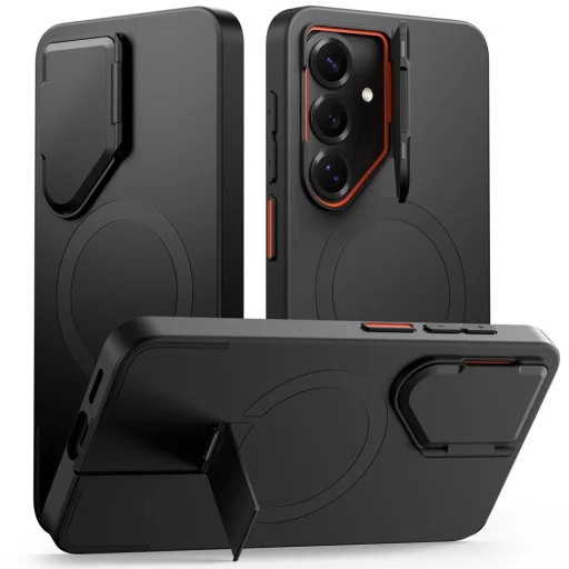 Samsung Galaxy S26 Tech-protect Kevlar Aura Magsafe puzdro Čierno-oranžový - 1