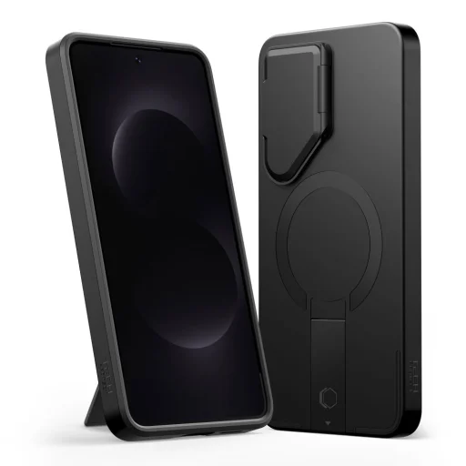 Samsung Galaxy S26 Tech-protect Kevlar Aura Magsafe puzdro Čierno-oranžový - 2