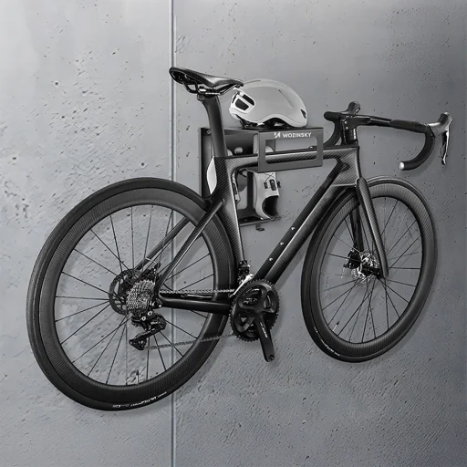 Wozinsky WSW-01S držiak na bicykel s nástennou konzolou - čierna - 6