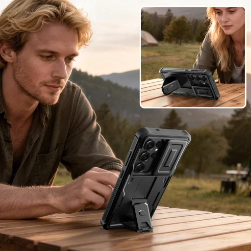 Samsung Galaxy S26 Ultra Tech-protect Kevlar Cam+ sada 2 čiernych puzdier - 4