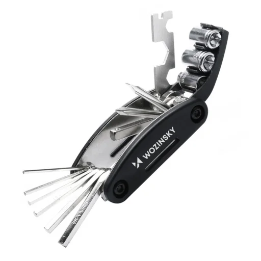 Wozinsky WWZ-01N 16 v 1 Multifunkčná súprava náradia na opravu bicyklov - Čierna - 1