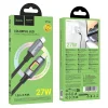 USB C - Lightning LED kábel Hoco PD 27W 1,2 m U144 čierny thumbnail