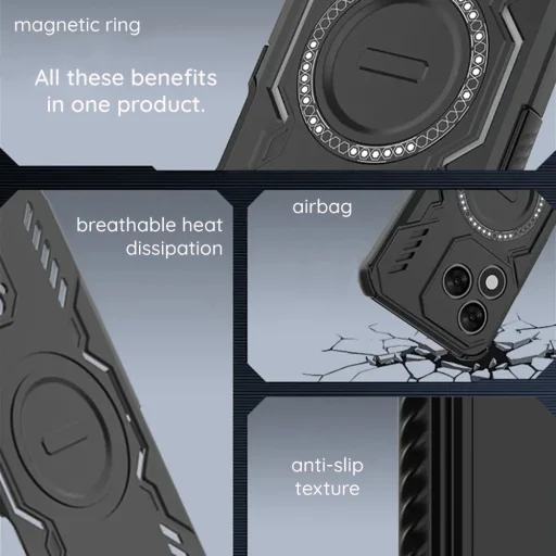 Xiaomi Redmi Note 15 Pro 5G Modrý Techsuit ArmorMag obal - 10