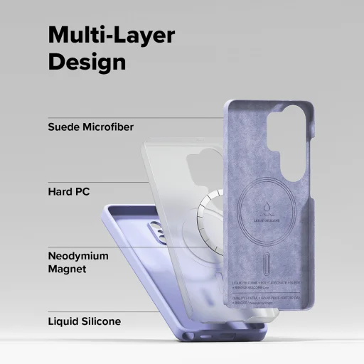 Samsung Galaxy S26 Ultra Levanduľový Ringke Silikónový MagSafe kryt - 6