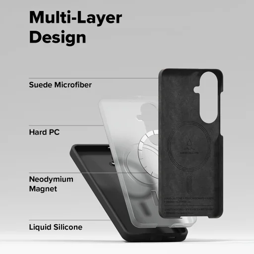 Samsung Galaxy S26 Plus Čierny Ringke Silikónový MagSafe obal - 6