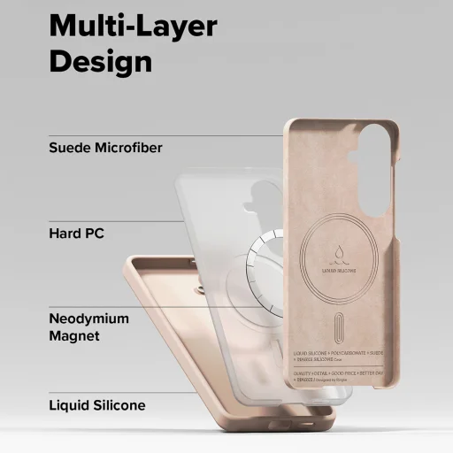 Samsung Galaxy S26 Plus Ružový piesok Ringke Silikónový MagSafe obal - 6