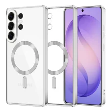 Samsung Galaxy S26 Ultra Strieborné Techsuit Luxusné Kryštálové MagSafe puzdro