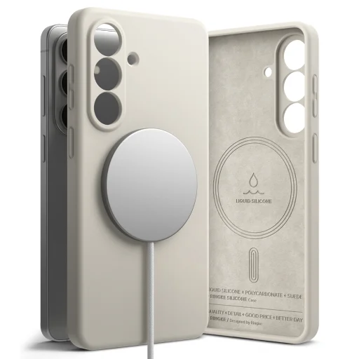 Samsung Galaxy S26 Plus Ringke - Silikónové MagSafe puzdro - Kameň - 4