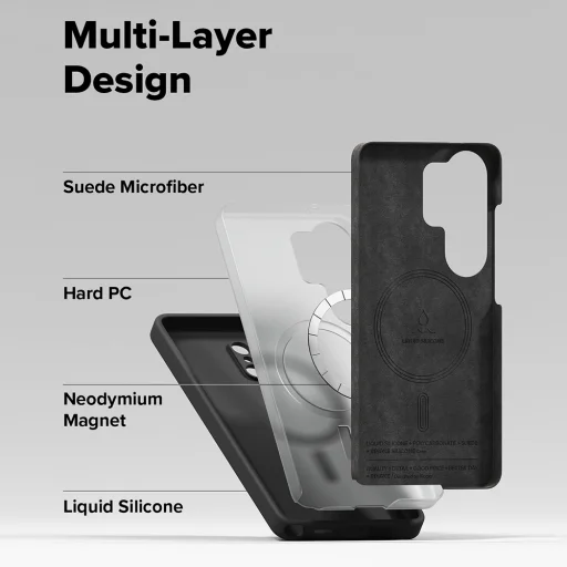 Samsung Galaxy S26 Ultra Čierny Ringke Silikónový MagSafe obal - 6