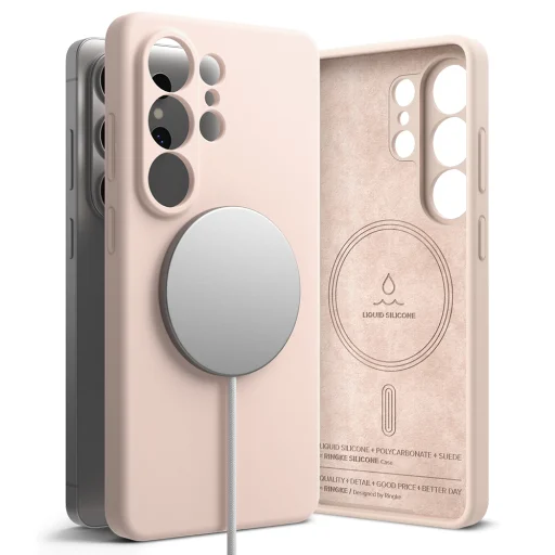 Samsung Galaxy S26 Ultra Ružový piesok Ringke Silikónové MagSafe puzdro - 4
