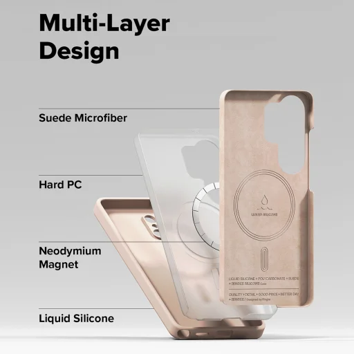 Samsung Galaxy S26 Ultra Ružový piesok Ringke Silikónové MagSafe puzdro - 6