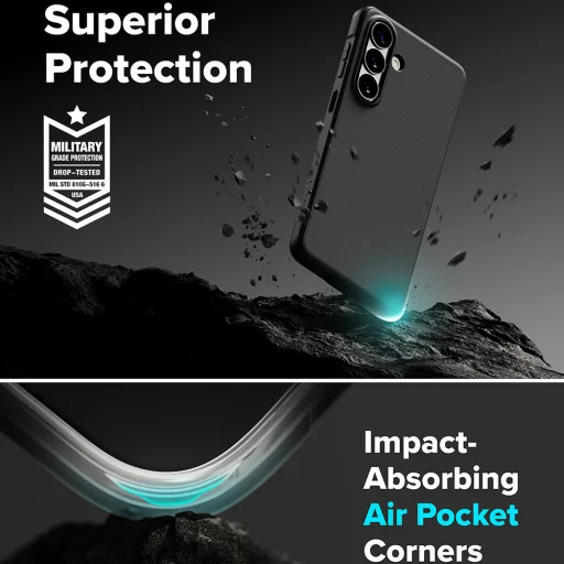 Samsung Galaxy S26 Plus Ringke Onyx tmavozelené puzdro - 5