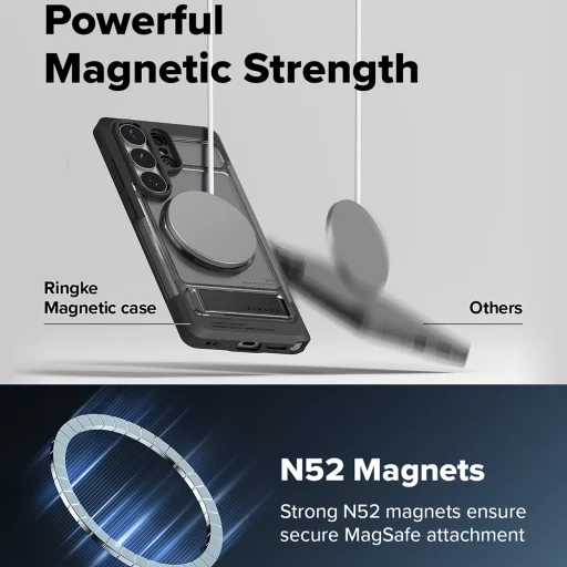 Samsung Galaxy S26 Ultra Dymovo čierna Ringke - UX magnetické puzdro - 6