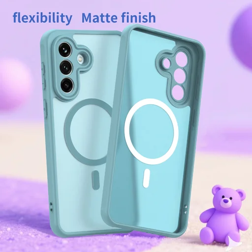 Samsung Galaxy A37 5G mätovo zelené puzdro Techsuit HaloFrost II MagSafe - 5