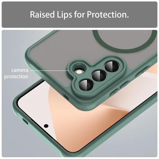 Samsung Galaxy A57 5G Zelené Techsuit - HaloFrost II MagSafe puzdro - 4