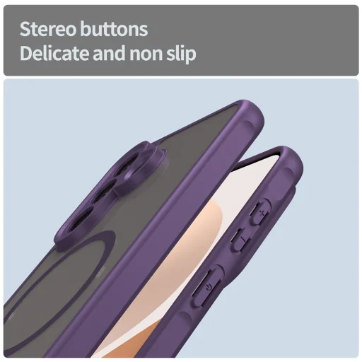 Samsung Galaxy A57 5G Fialový Techsuit HaloFrost II MagSafe puzdro - 3