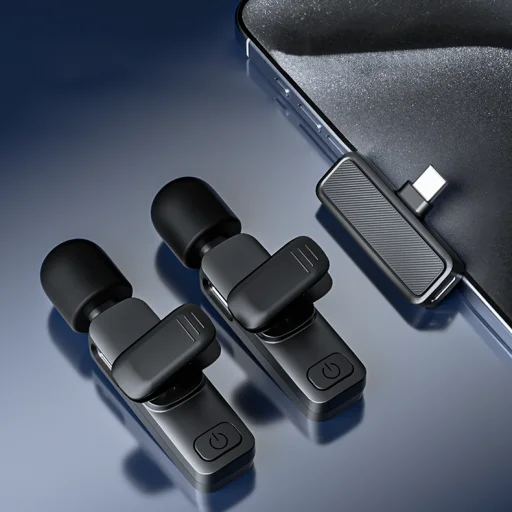 Blavec Lavalier Mikrofonok x 2 MK-01 ClipGo Type C (LMMK01-B) fekete vezeték nélküli - 2